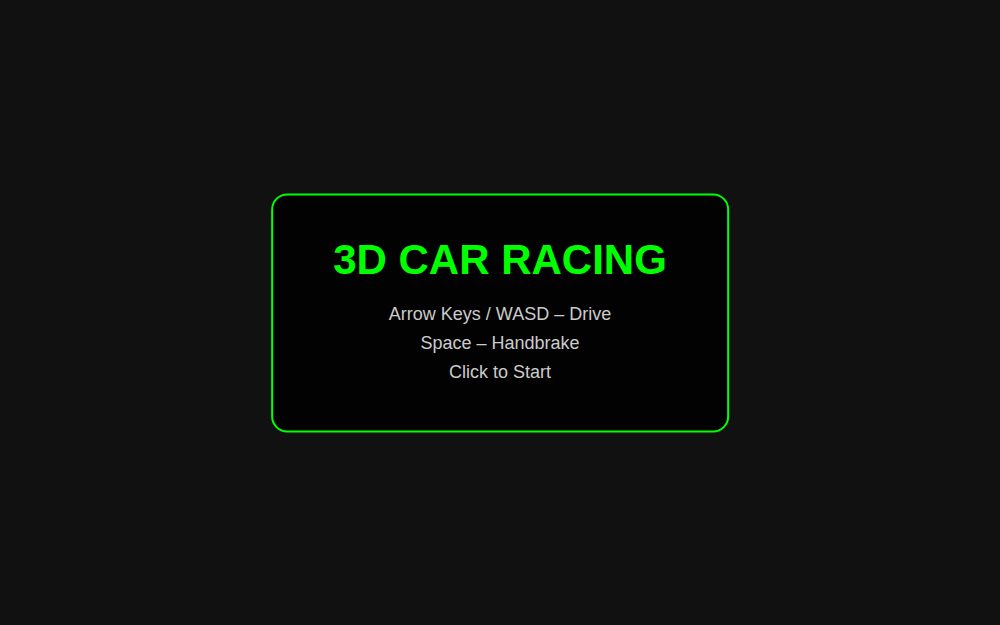 3D Car Racing - Three.js