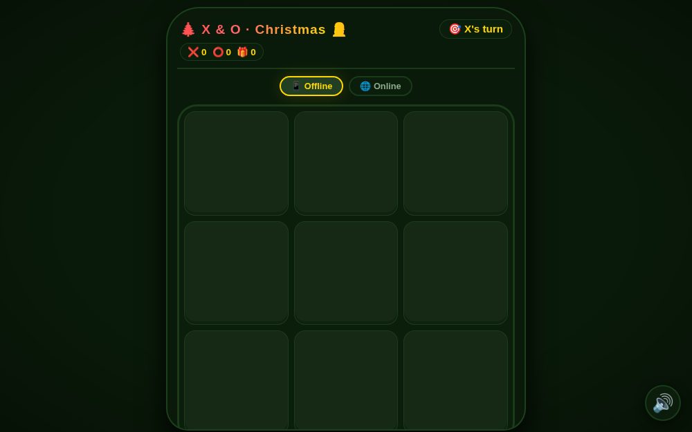 🎄 Christmas Tic Tac Toe · Online 🎅