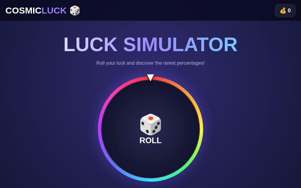 Cosmic Luck Simulator