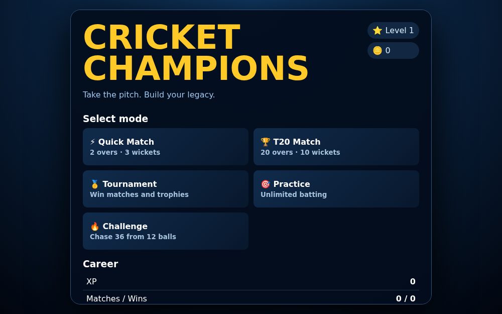Cricket Champions