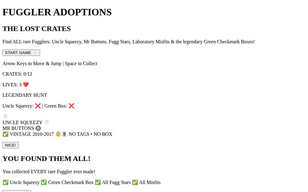 Fuggler Adoptions: The Lost Crates 📦