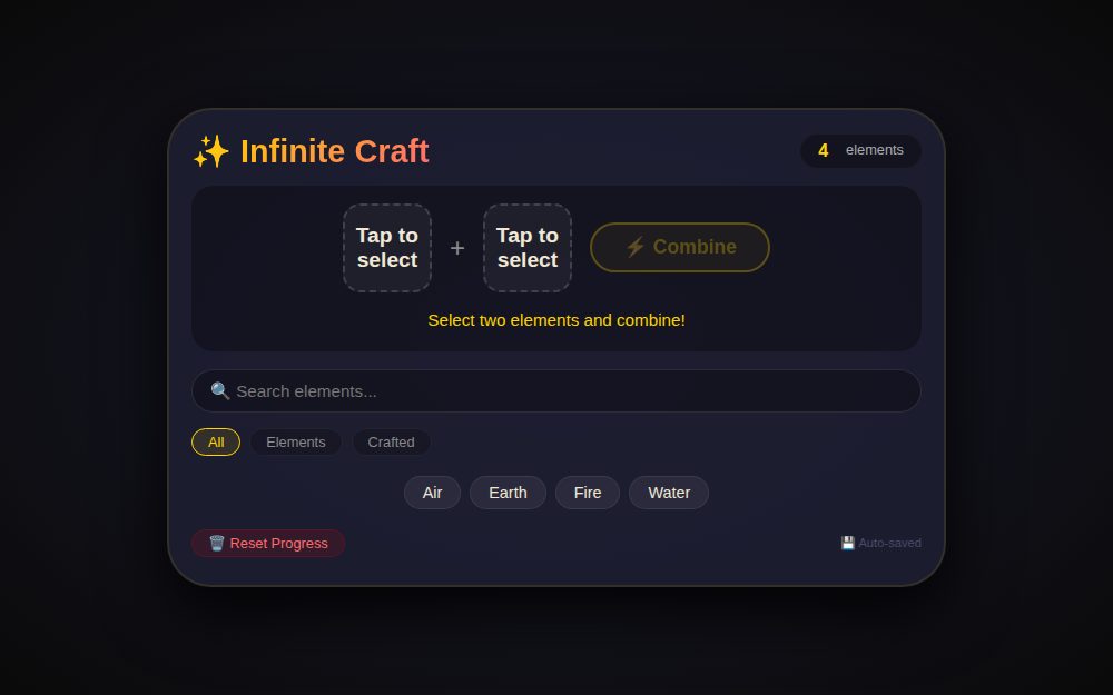 ✨ Infinite Craft