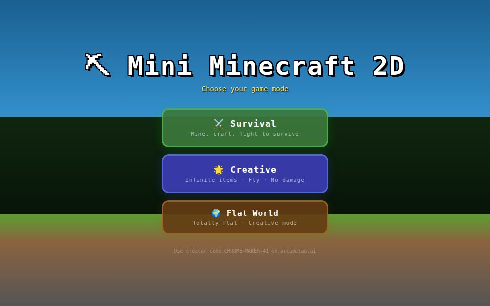 Mini Minecraft 2D