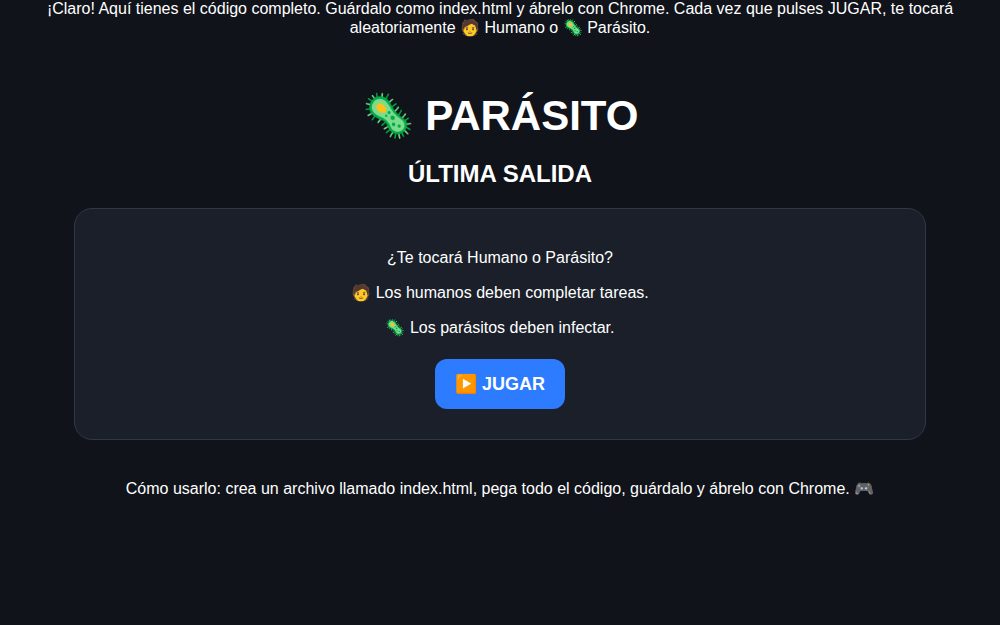 Parásito: Última Salida