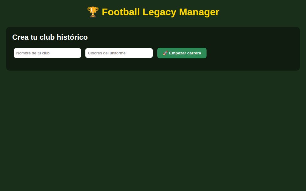 Remix of Football Legacy Manager
