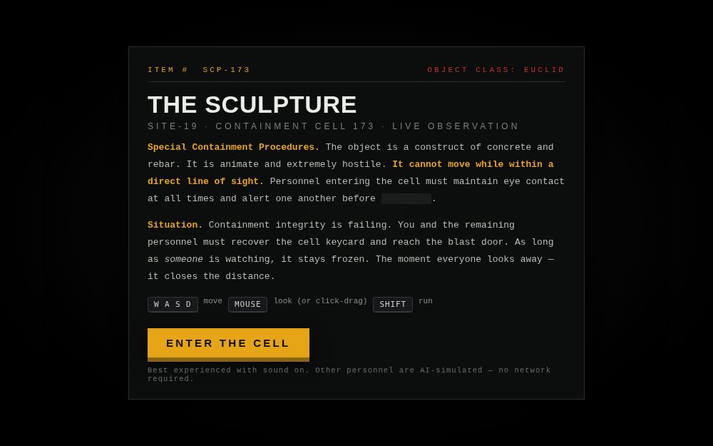 SCP-173: Containment