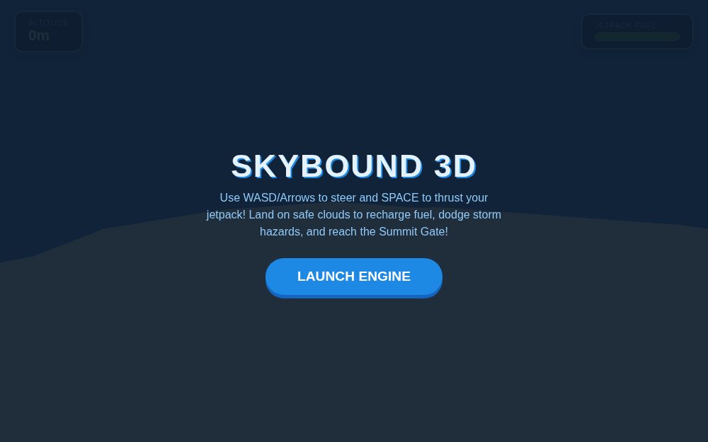 SKYBOUND 3D - Jetpack Cloud Escape