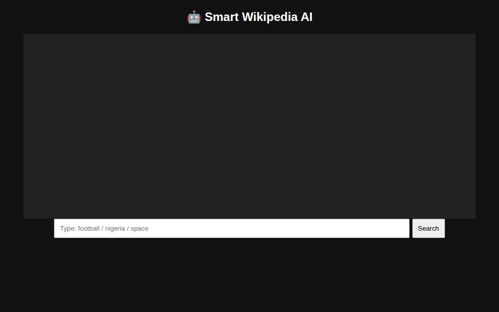 Smart Wikipedia AI