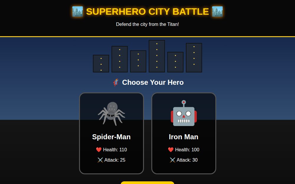 Superhero City Battle