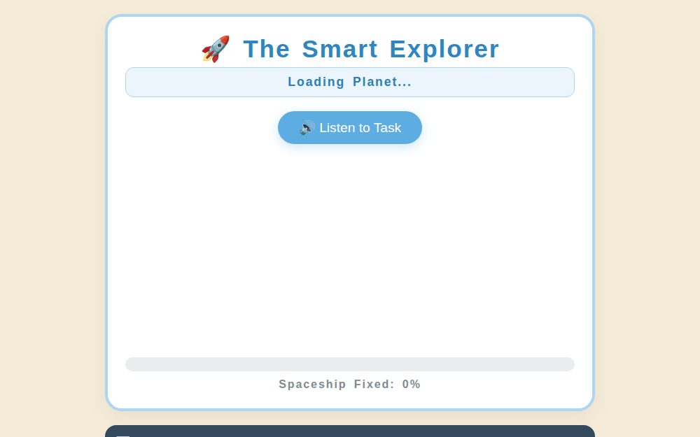 The Smart Explorer - Learning Game