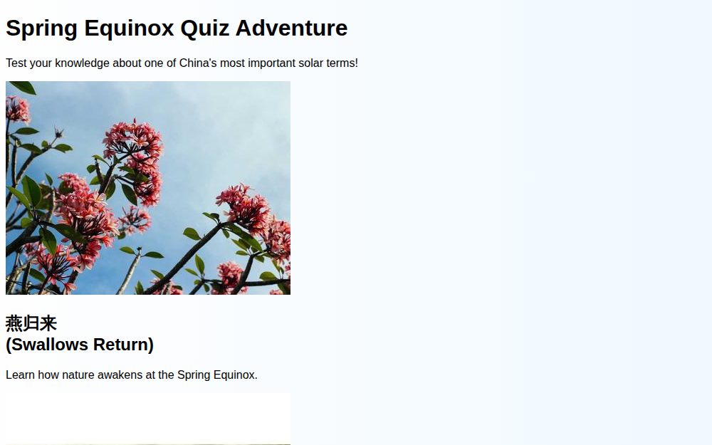 The Spring Equinox Game