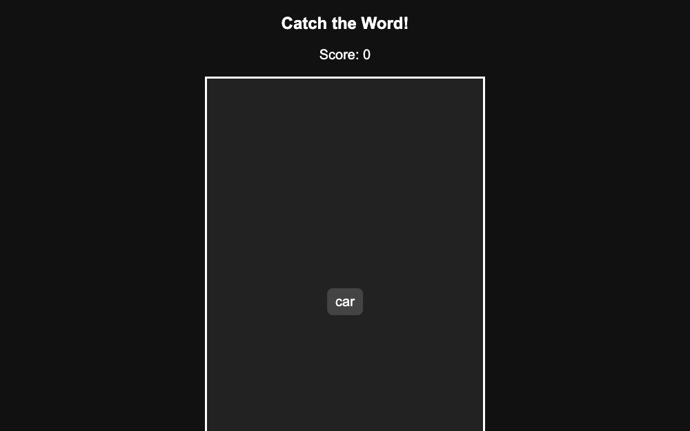 Word Drop Game