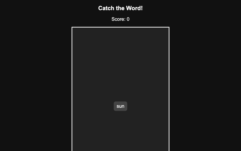 Word Drop Game