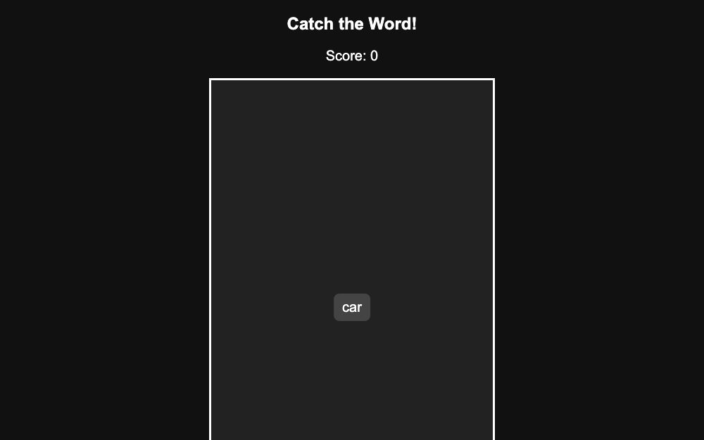 Word Drop Game