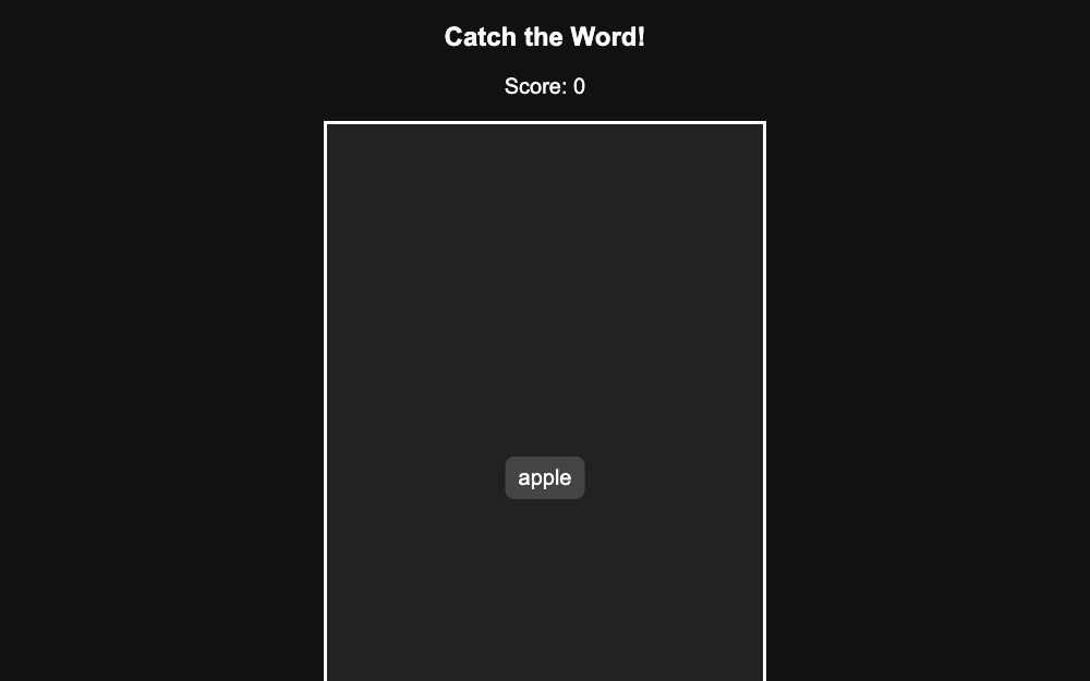 Word Drop Game