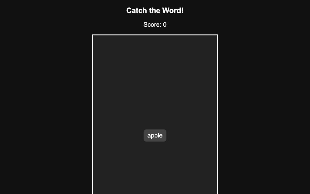 Word Drop Game